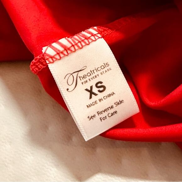 Theatricals Dancewear RED Dual Strap Back Camisole Dance Top dance NWT ADULT XS - Picture 3 of 4
